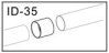 ID-35 Skarvmuff med stoppkant